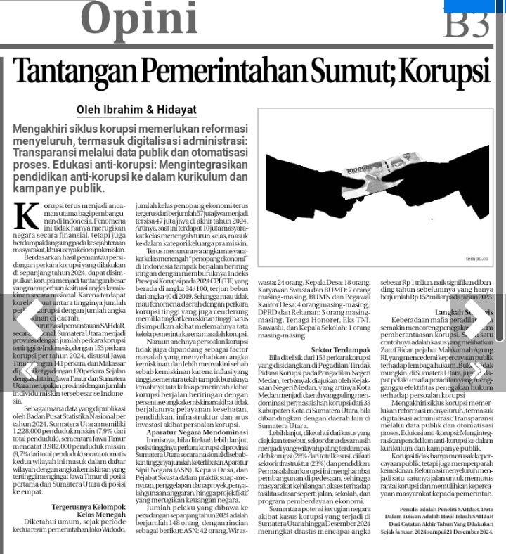 Tulisan ini juga terbit di Koran cetak dan online Waspada pada hari Selasa, 07 Januari 2024.