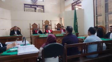 Sidang Pembacaan Surat Tuntutan Dugaan Korupsi Kredit Fiktif Bank BRI Kutalimbaru